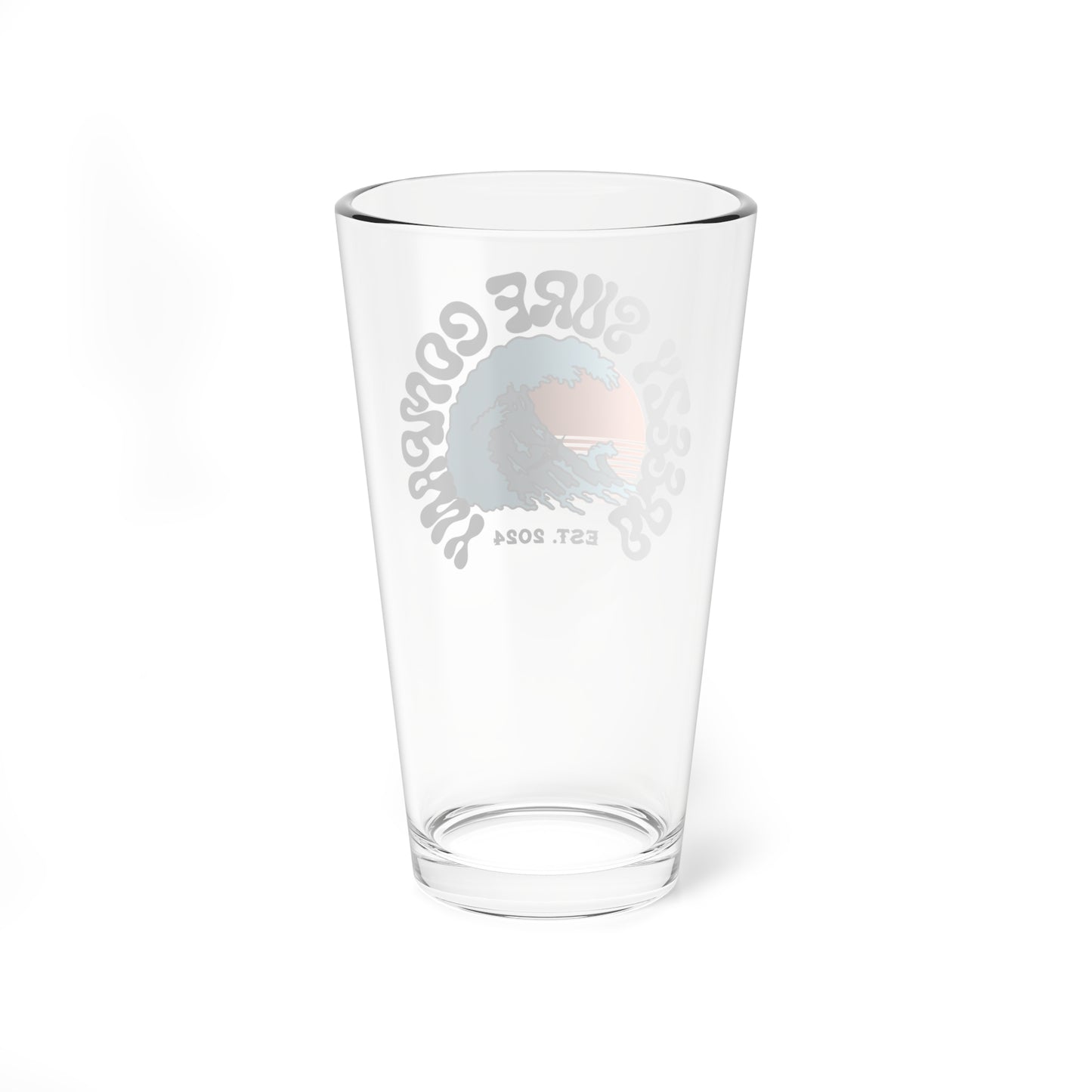 Breezy Surf Co. Logo Glass, 16oz