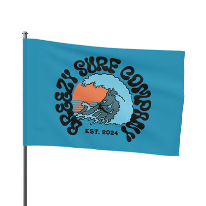 Breezy Surf Co. Logo Flag