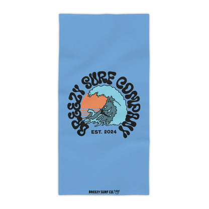 Breezy Surf Co. Logo Beach Towel