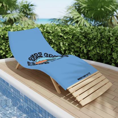 Breezy Surf Co. Logo Beach Towel