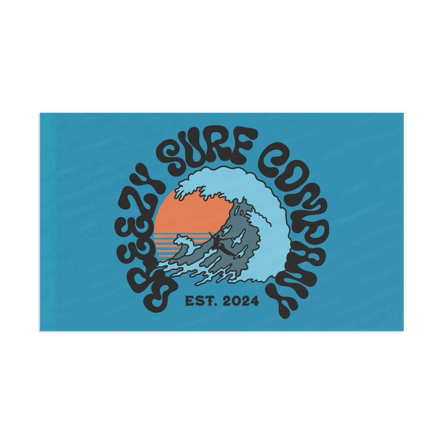 Breezy Surf Co. Logo Flag