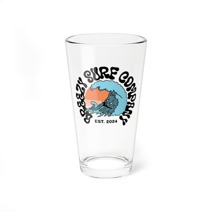 Breezy Surf Co. Logo Glass, 16oz