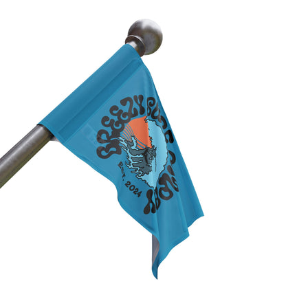 Breezy Surf Co. Logo Flag