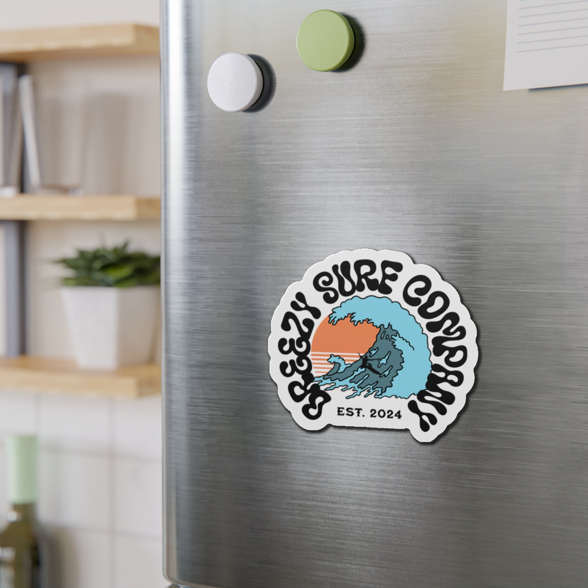 Breezy Surf Co. Logo Magnet