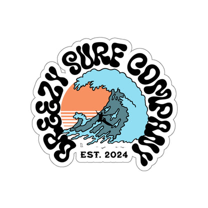 Breezy Surf Co. Logo Sticker