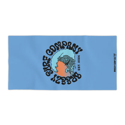 Breezy Surf Co. Logo Beach Towel