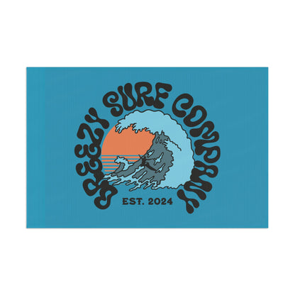 Breezy Surf Co. Logo Flag